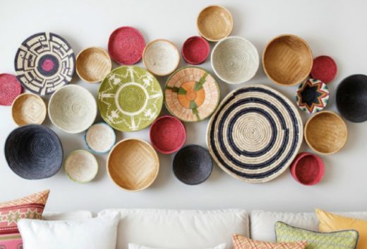 Using Baskets as Wall Decor