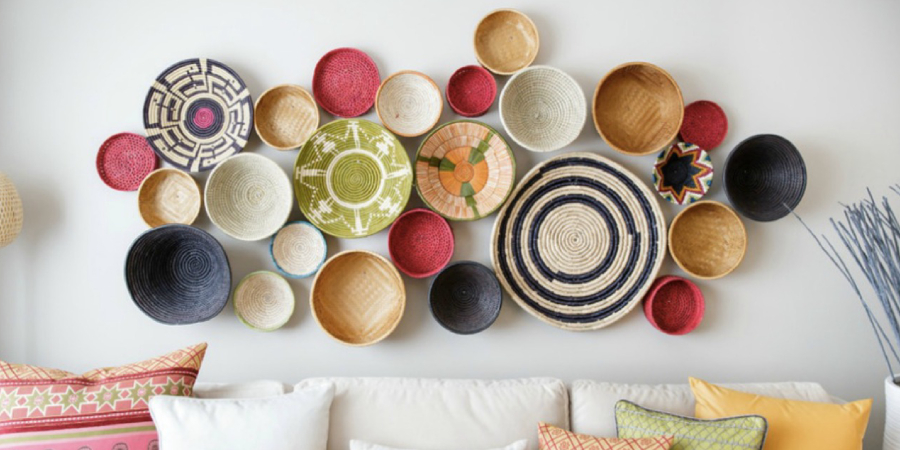 Using Baskets as Wall Decor